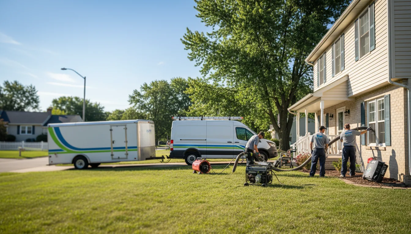 Flooded Basement Restoration And Cleanup With Repair in Economy, IN near me